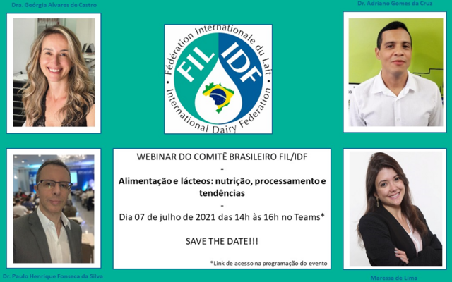 Webinar CB FIL/IDF - Alimentação e lácteos: nutrição, processamento e tendências