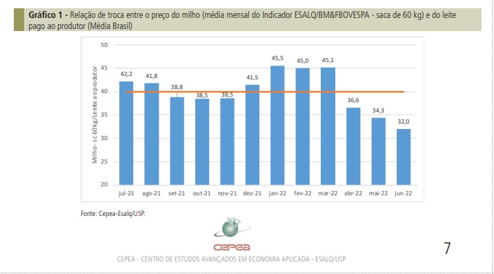 COE da pecuária leiteira volta a subir; alta no 1º semestre é de 4,35%