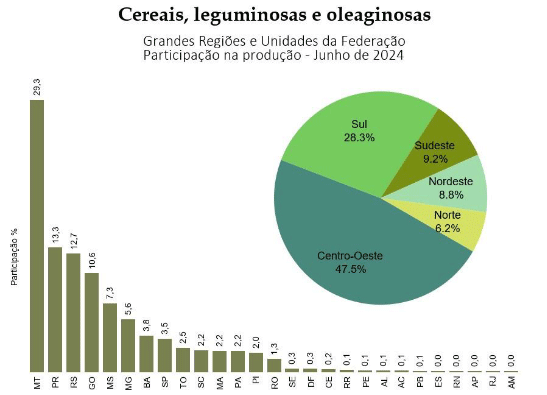 Em junho, IBGE prevê safra de 295,9 milhões de toneladas para 2024