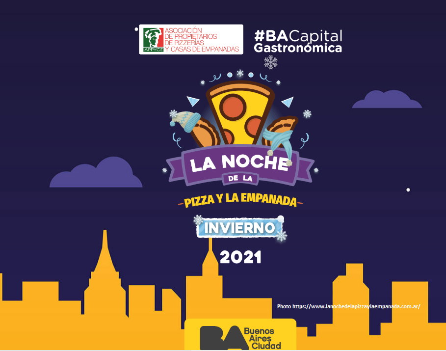 Argentina – “La Noche de la Pizza e La Empanada 2021” com descontos de 50% e até 2 x 1