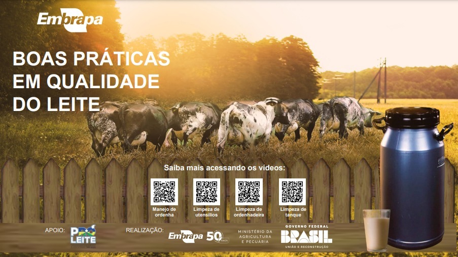 Vídeo orienta sobre boas práticas em qualidade do leite