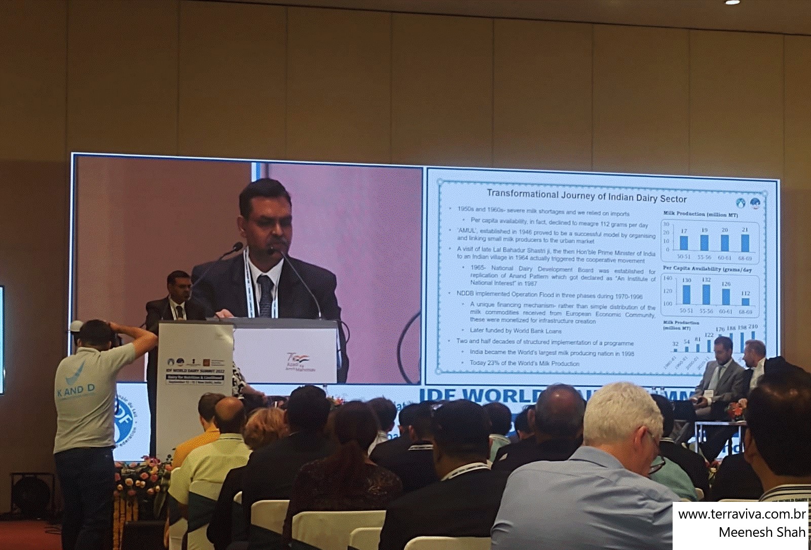 Índia - Antes do início da World Dairy Summit 2022 foi realizada a Assembleia Geral da FIL