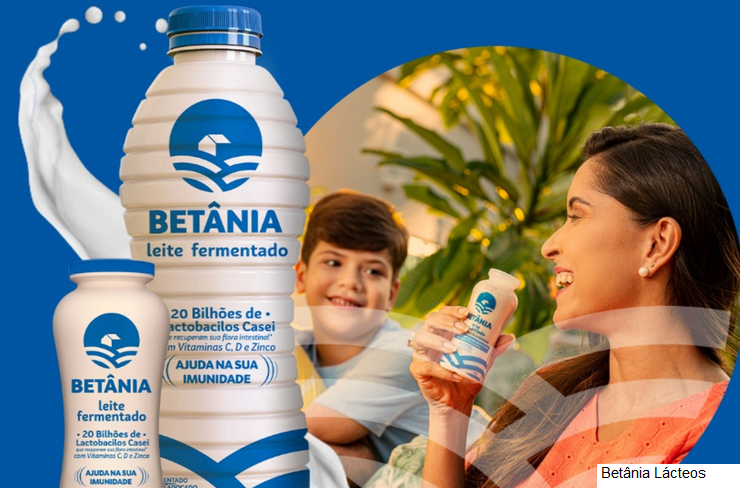 Leite Fermentado Betânia ganha nova fórmula e embalagem
