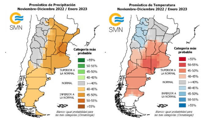 Argentina – La Niña permanece, e pelo menos até janeiro continuará o déficit de chuvas