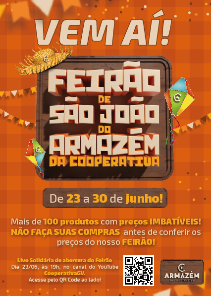 Cooperativa Agropecuária Vale do Rio Doce - Armazém da Cooperativa promove Live Solidária!