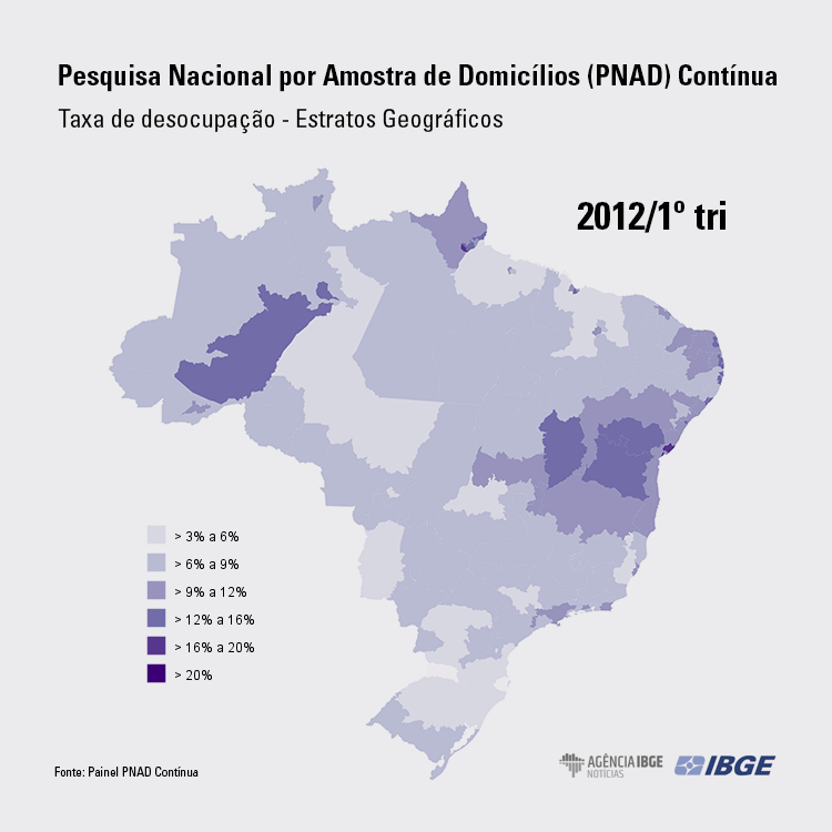 Painel interativo espacializa dados da PNAD Contínua e traz novos recortes regionais