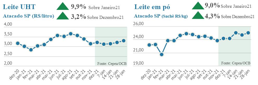 Lácteos ensaiam reação nos preços