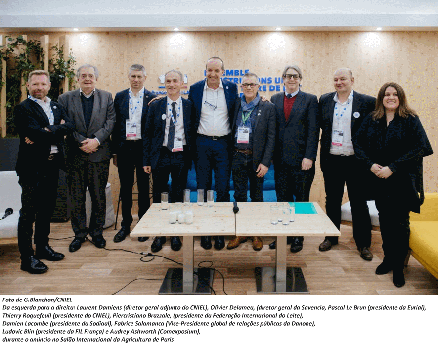 A França sediará a próxima Cúpula Mundial do Leite da FIL