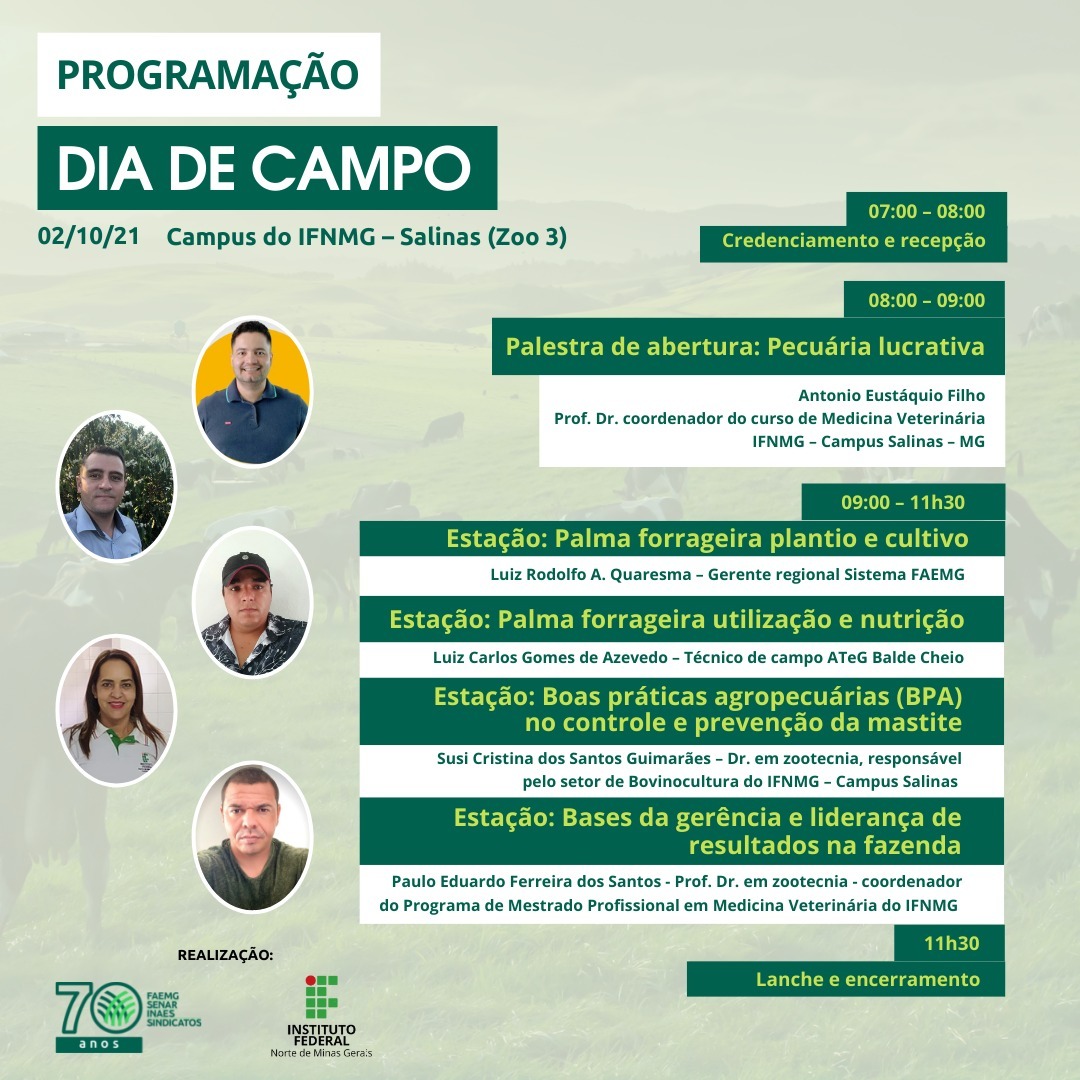Dia de Campo sobre pecuária leiteira em Salinas