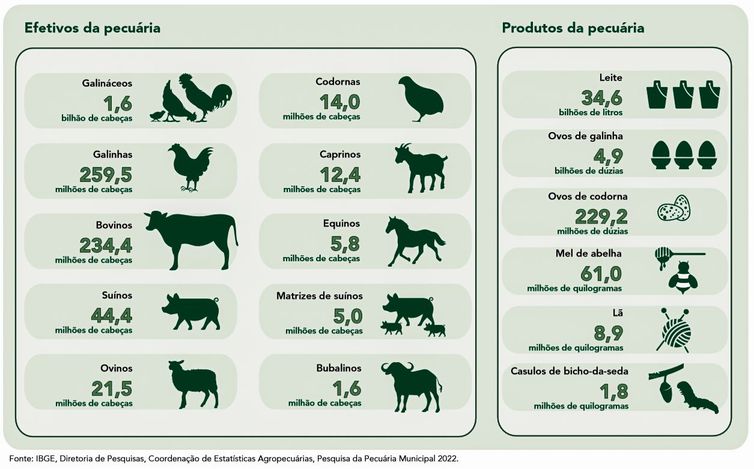 A produção de leite caiu em 1,6% em 2022, na comparação com 2021. Segundo o IBGE, a produção fechou em 34,6 bilhões.