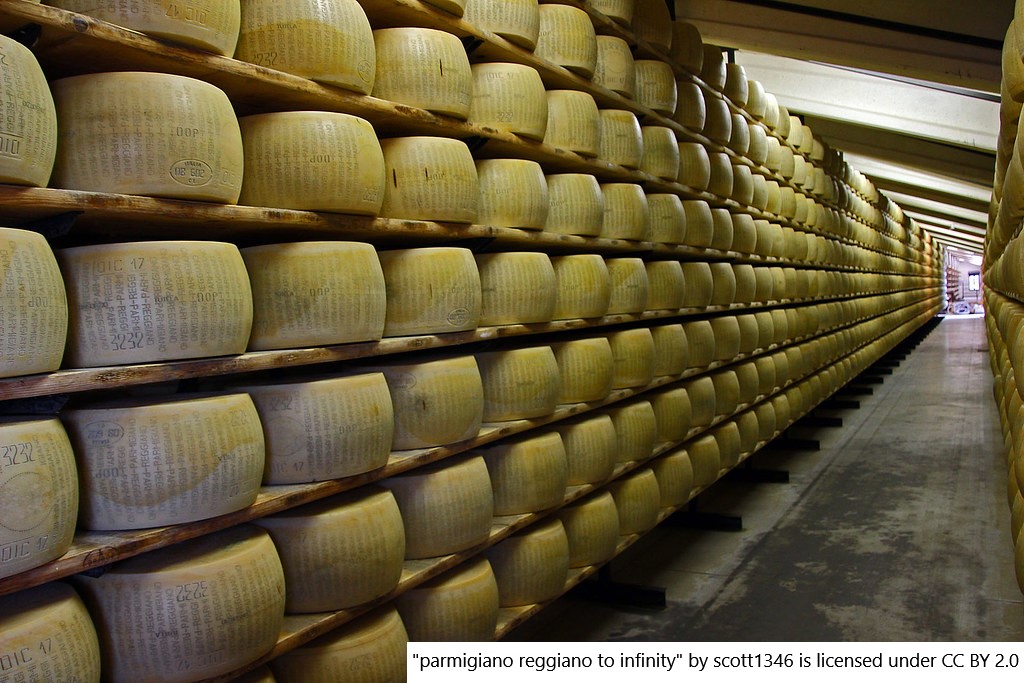Parmigiano Reggiano de 21 anos em leilão beneficente